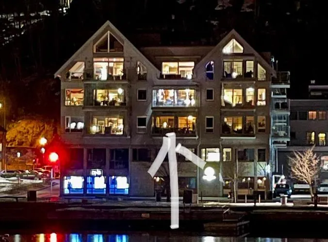 Appartement Holmestrand, Pa Bryggekanten